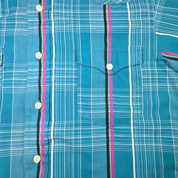 Vintage Wrangler Cowboy Cut Regular Fit Button Up Long Sleeve‎ Shirt Size Medium - Picture 3 of 5
